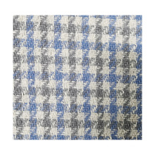 Wholesale high quality warm checker tweed lurex apparel fabric for women grment